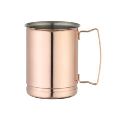 A BarUp 0,4 l-es rézszínű koktélbögre rozsdamentes acélból, polírozott felülettel ideális Moscow Mule és más kevert italok felszolgálásához.