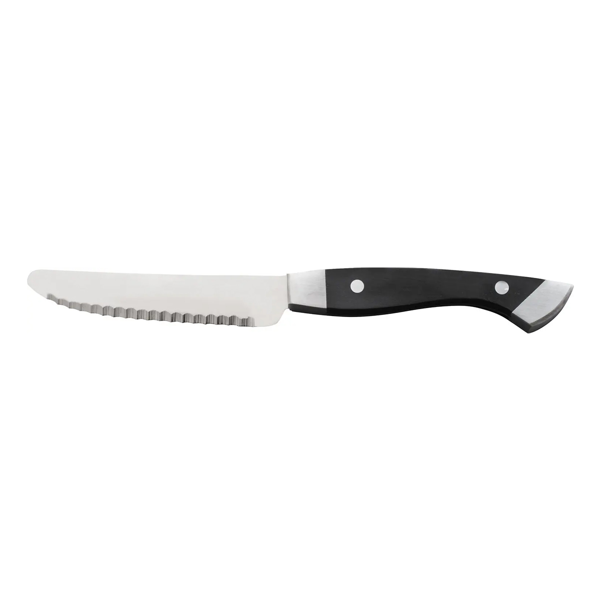Profi Line steak kés 130 mm-es fogazott pengével és műanyag nyéllel. Ideális választás vendéglátóhelyekre és otthoni használatra.