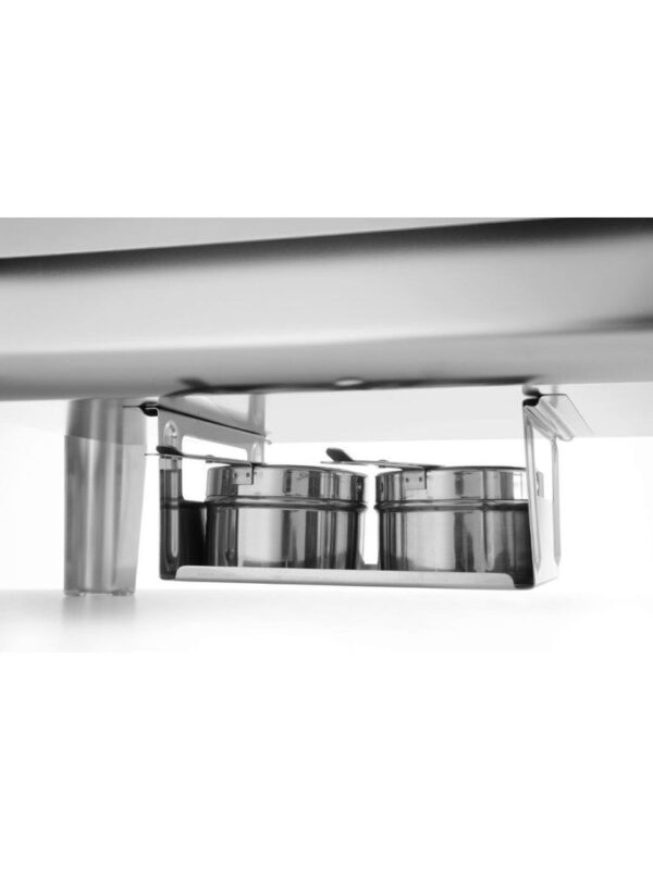 GN 2/3 szatén befejezésű, Profi Line, 6L, 395x430x(H)290mm | Hendi chafing dish 470275 - Image 3