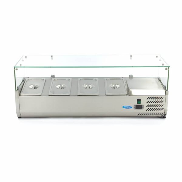 Előkészítő hűtőszekrény - 120cm - 4 x 1/3 GN | Maxima 09400320 - Image 2