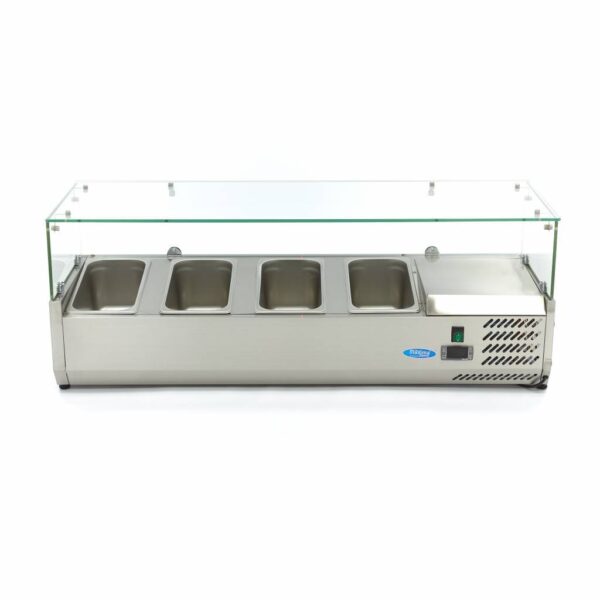 Előkészítő hűtőszekrény - 120cm - 4 x 1/3 GN | Maxima 09400320 - Image 6