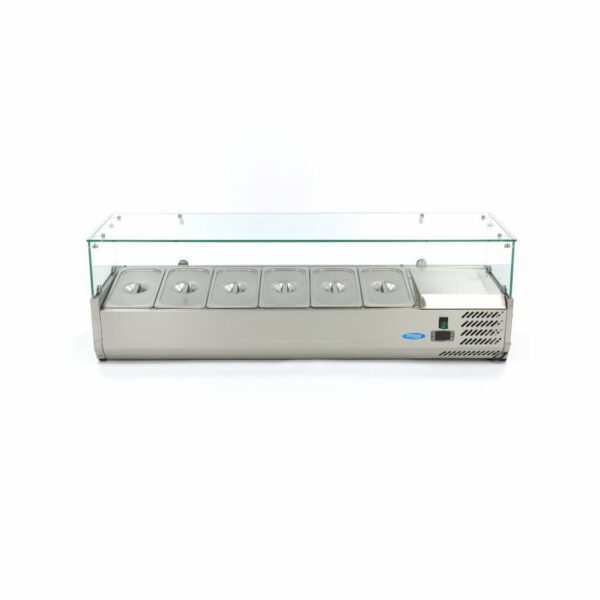 Előkészítő hűtőszekrény - 140cm - 6 x 1/3 GN | Maxima 09400323 - Image 2