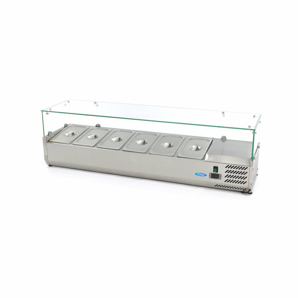Előkészítő hűtőszekrény - 150cm - 6 x 1/3 GN | Maxima 09400326