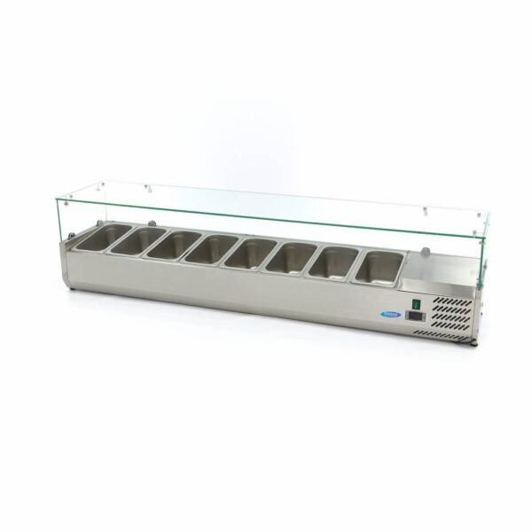 Előkészítő hűtőszekrény - 180cm - 8 x 1/3 GN | Maxima 09400332 - Image 5