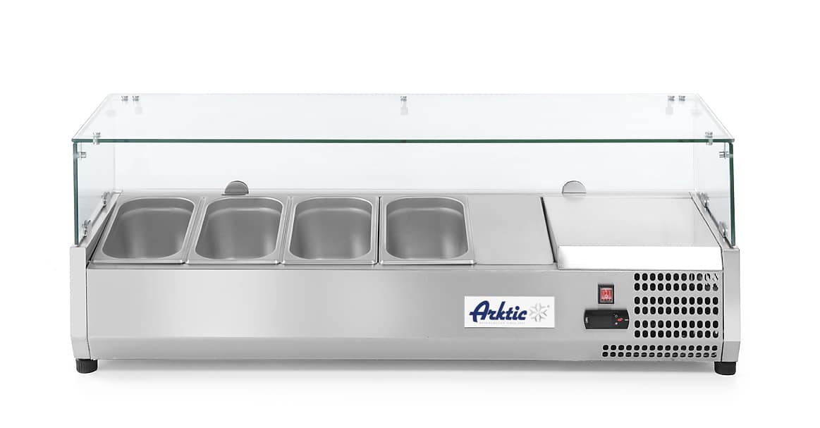 Pultra helyezhető feltéthűtő GN 1/3, Arktic, 4x GN 1/3, 230V/180W, 1205x395x(H)430mm - Image 3