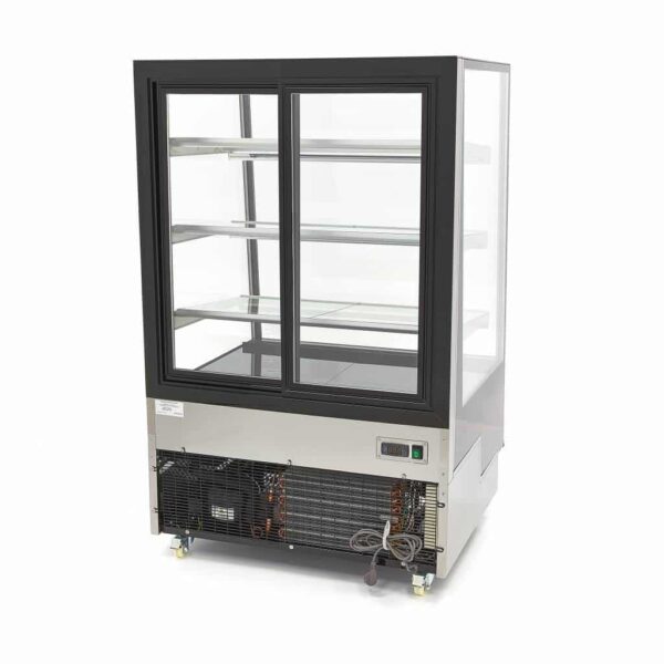 Kirakat hűtőszekrény - 400L - 90cm - kerekeken | Maxima 09400842 - Image 4