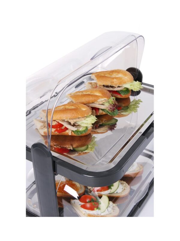 Hűtött roll-top kijelző, dupla, 440x320x(H)440mm | Hendi 871812 - Image 4