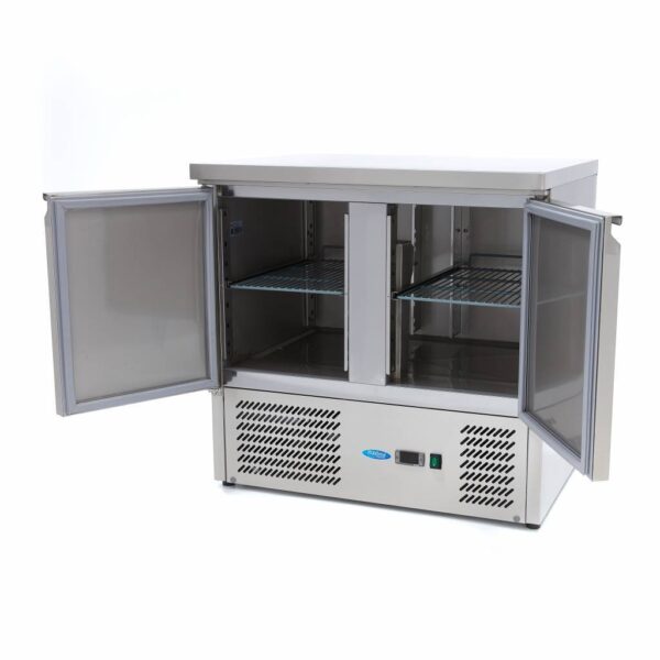 Pultos hűtőszekrény - 257L - 90cm - 2 ajtó | Maxima 09400420 - Image 2