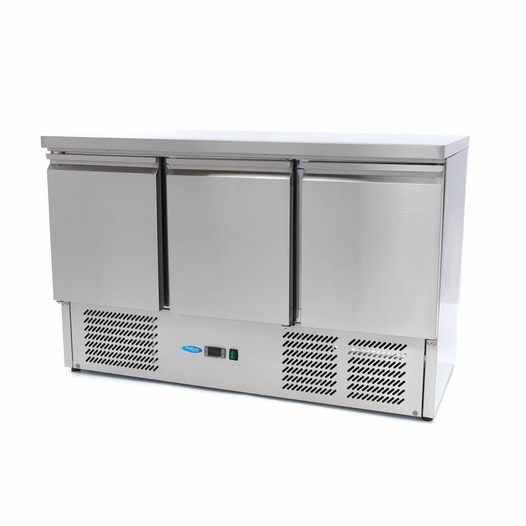 Pultos hűtőszekrény - 400L - 137cm - 3 ajtó | Maxima 09400435