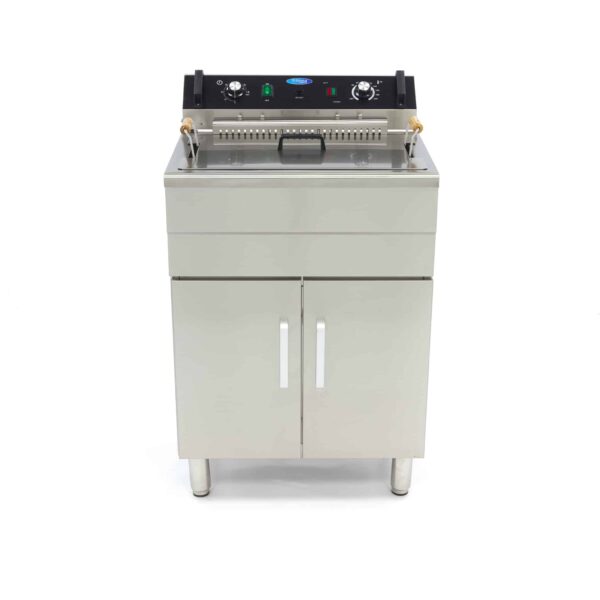Fritőz - 30L - 1 kosár - lefolyócsappal és állvánnyal | Maxima 09365232 - Image 2