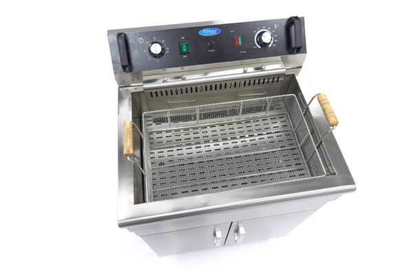 Fritőz - 30L - 1 kosár - lefolyócsappal és állvánnyal | Maxima 09365232 - Image 7