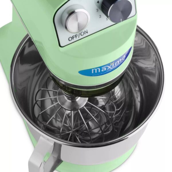 Állókeverő - 7L - 2kg tésztáig - Zöld | Maxima 09300153 - Image 9