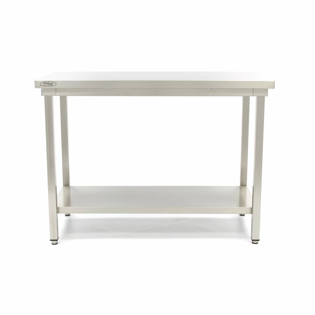 Rozsdamentes acél asztal - 120 x 70cm - állítható magasságú | Maxima 09364009