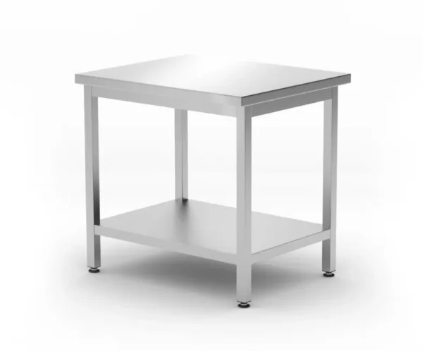 Pracovný stôl s policou Budget Line - 800x600x850 mm | Hendi 817100