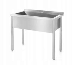 Nerezový drez so zváranou vaňou - 800x700x850 mm | Hendi 812853