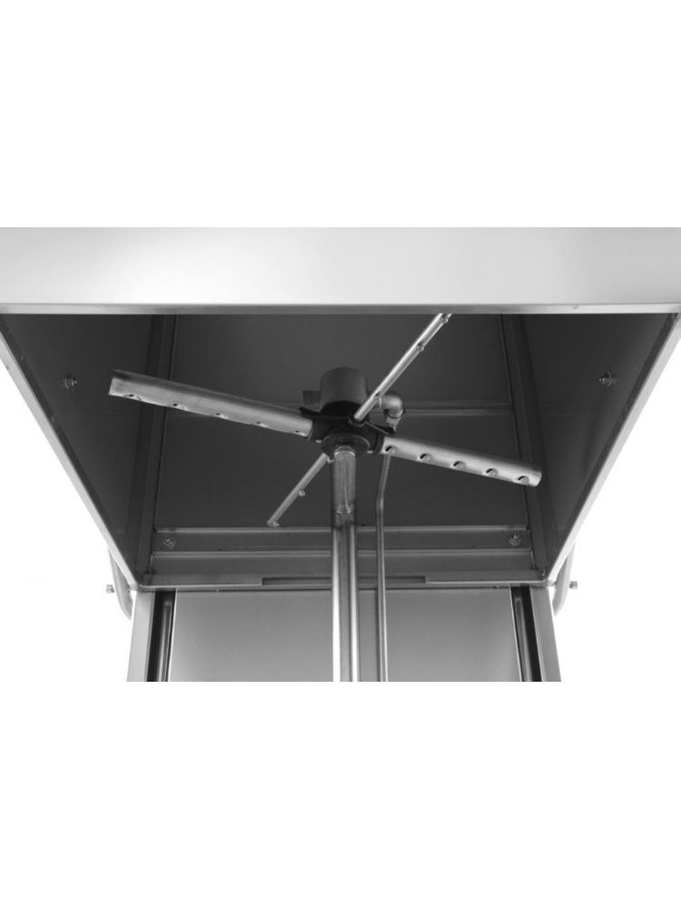 Páraelszívó mosogatógép 50x50 - elektromechanikus vezérlés, HENDI, mosogatószer adagoló szivattyúval, 400V/8600W, 750x880x(H)1390mm - Image 2