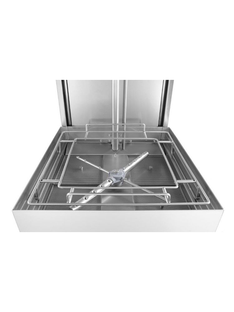 Páraelszívó mosogatógép 50x50 - elektromechanikus vezérlés, HENDI, mosogatószer adagoló szivattyúval, 400V/8600W, 750x880x(H)1390mm - Image 3
