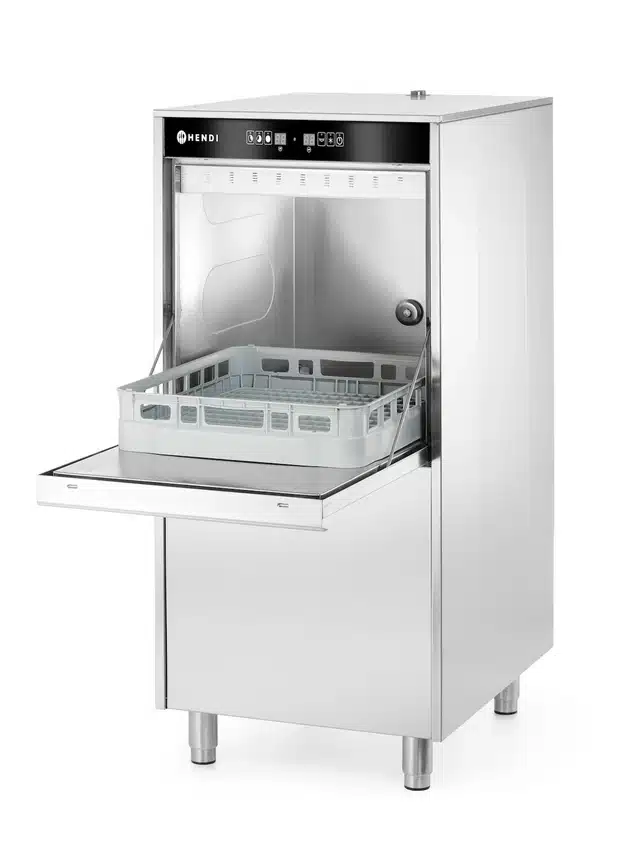 50x60 tálcák és fazekak mosogatógépe – elektronikusan vezérelt, mosószer adagoló rendszerrel és lefolyó szivattyúval, 400V/7100W, 595x777x(M)1335mm | Hendi 236574 - Image 6