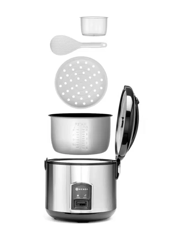 Rizsfőző gőzölő funkcióval, HENDI, Profi Termékcsalád, 1,8L, 230V/700W, ø280x(H)285mm - Image 8