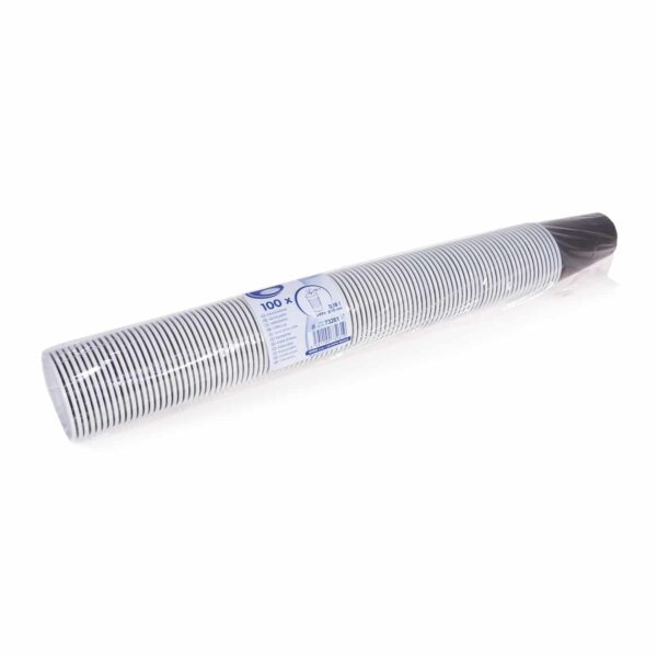 Kávéscsésze (PP) barna/fehér Ø70mm 180ml [100 db] - Image 2