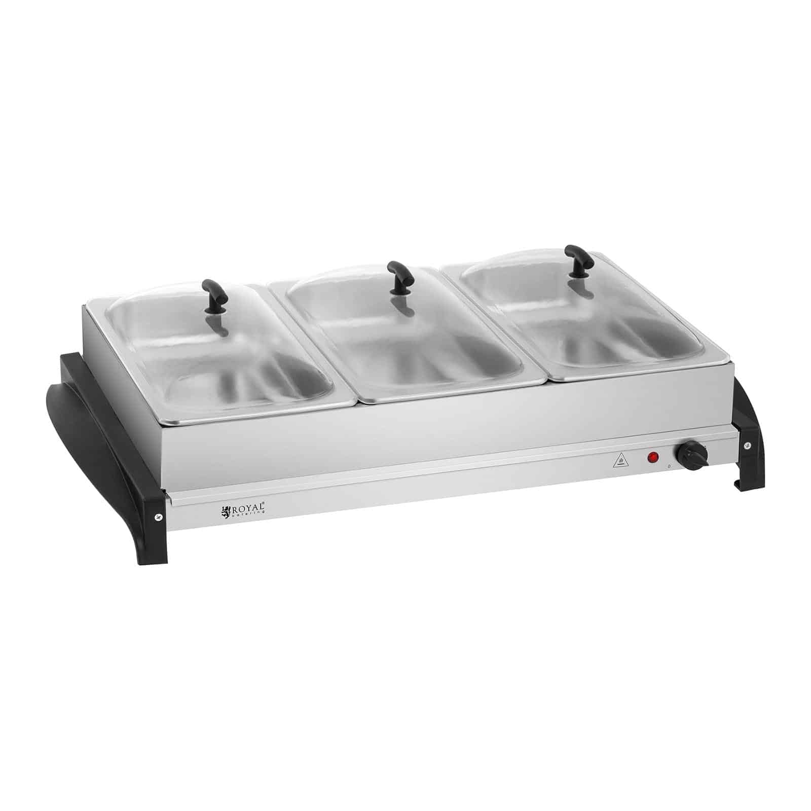 Büfé melegentartó – 3 × 2 L – 400 W | RCHP-400/3 - Image 2