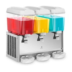 Hűtöttital-adagoló 3 × 18 liter – RCSD-54C: ideális hideg italok felszolgálásához a forró napokon – limonádé, smoothie, gyümölcslé vagy akár alkoholos italok gyors és higiénikus adagolására.