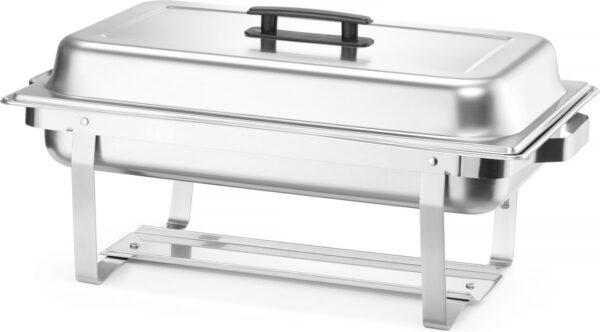 Chafing dish GN 1/1 4 ks | Hendi 238837 je praktickým riešením do každej reštaurácie alebo bufetu, nakoľko umožňuje udržiavať podávané pokrmy teplé.