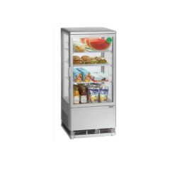 A️ Hűtővitrin – 78 L – ezüst | Bartscher 700778G kiváló minőségű műanyagból és edzett üvegből készült.