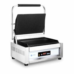 A Kontaktgrill 2200 W – bordázott | RC-C301 nagy, 2200 W fűtőteljesítményének köszönhetően rövid idő alatt eléri az ideális sütési hőmérsékletet.