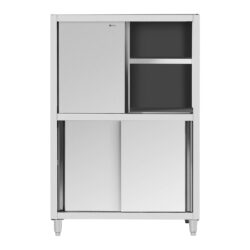 Rozsdamentes konyhai szekrény - 1200x500x1800 mm | RCDC-120