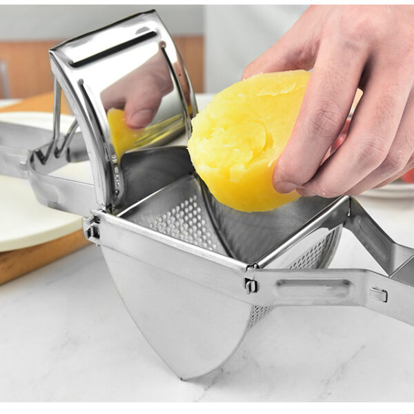 Nagy rozsdamentes acél krumplinyomó 28 cm | Gastrokitchen - Image 5