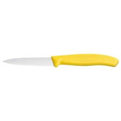 Nôž na zeleninu 8 cm vrúbkovaný – žltý | Victorinox 6.7636.L118