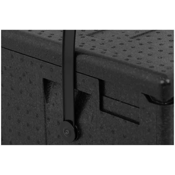 Professzionális minőségű szigetelt hordozó fekete pánttal, GN 1/2 | Cambro, 22,3 L, Fekete, 390x330x(H)316mm EPP280BKST110 - Image 4
