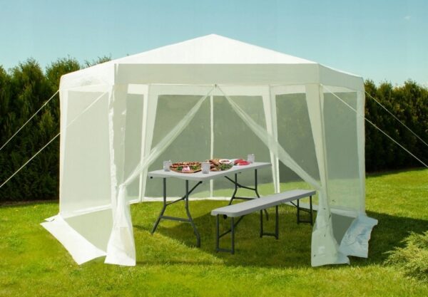 Összecsukható catering asztal - fehér | 152 cm - Image 8
