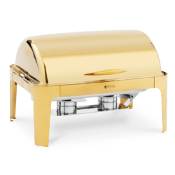 Chafing dish - GN 1/1 - 9l - zlatý | RCCD-RG05G s pútavým a elegantným dizajnom využijete v každom hotely, reštaurácií alebo bufete.️
