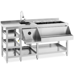 Barový chladiaci stôl - 4 nádoby GN 1/9 | Royal Catering má dokonalý premyslený dizajn, vďaka ktorému budete mať vždy po ruke všetky potrebné veci.