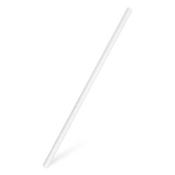 Fehér papír szívószál `JUMBO` Ø8mm x 25cm [100 db]
