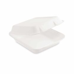 Cukornád (bagasse) menübox, osztatlan – 222 × 200 × 67 mm [50 db]
