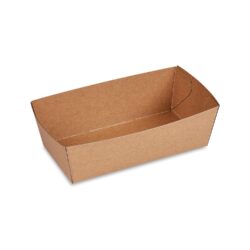Zsírálló kraft papírtál (FSC Mix) – 135 × 70 × 45 mm, 300 ml [250 db]