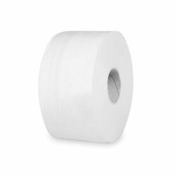 WC-papír (Tissue) 2 rétegű dombornyomott fehér `JUMBO` Ø19cm 145m [12 db]