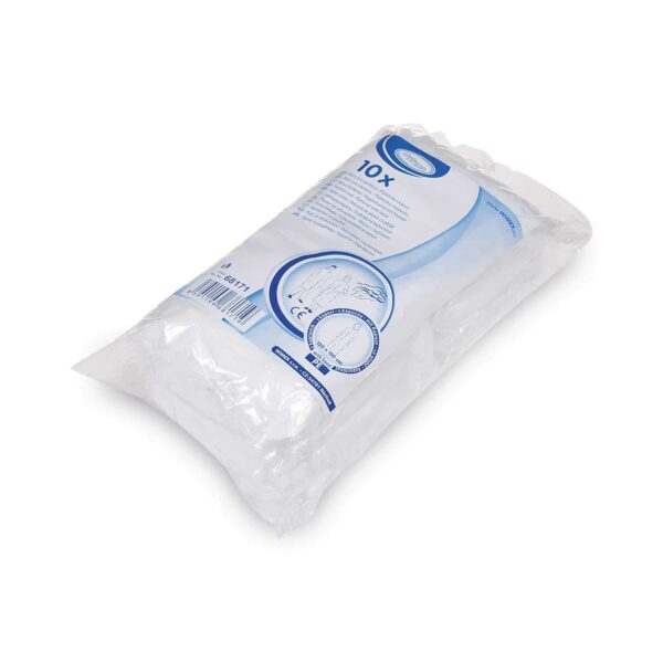 Látogatóköpeny / köpeny (LDPE) kapucnival [10 db] - Image 2