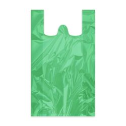HDPE táska, zöld 30+14 x 50 cm `10kg` [100 db]