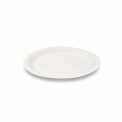 Papírtányér, fehér, Ø23 cm [100 db]