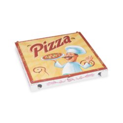 Hullámkarton pizzásdoboz 29,5 x 29,5 x 3 cm [100 db]