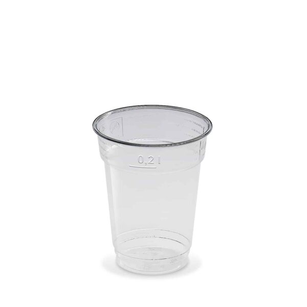 Pohár (PET) átlátszó Ø78mm 0,2L [50 db]