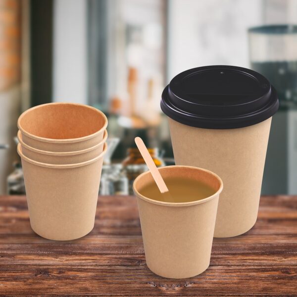 Papír kraft pohár Ø90mm 420ml `L: 0,3L/12oz` [50 db] - Image 3