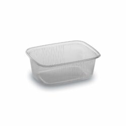 PP tálka, szögletes, átlátszó 108×81 mm, 200 ml [100 db]