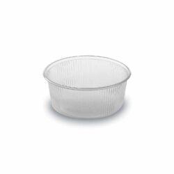 Műanyag tál (PP), kerek, átlátszó Ø101 mm, 200 ml [100 db]