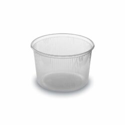 Kerek PP tálka (műanyag), átlátszó, Ø101 mm, 300 ml [100 db]