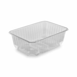 Tálca (PP) négyzet alakú átlátszó 186 x 133 mm 1000ml [50 db]